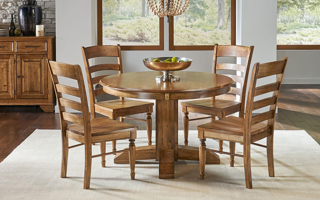 A-America Furniture Bennett Ladderback Side Chair in Smoky Quartz (Set of 2)