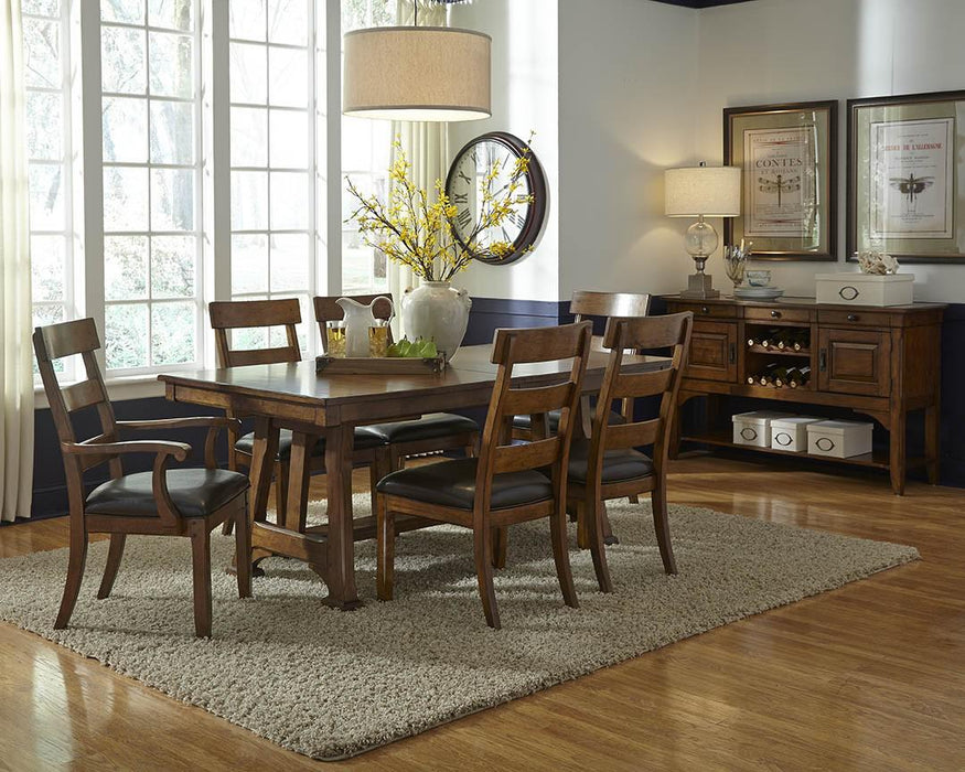 A-America Ozark Trestle Dining Table in Mango