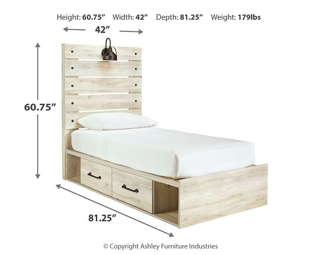 Cambeck Bed with 2 Storage Drawers