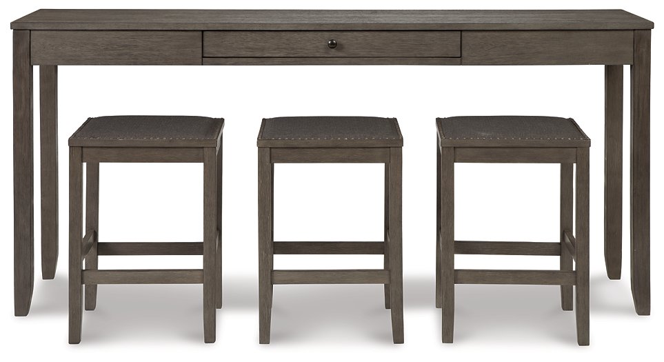 Caitbrook Counter Height Dining Table and Bar Stools (Set of 3)