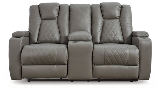 Mancin Reclining Loveseat with Console image