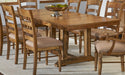 A-America Furniture Bennett Rectangular Trestle Table in Smoky Quartz image