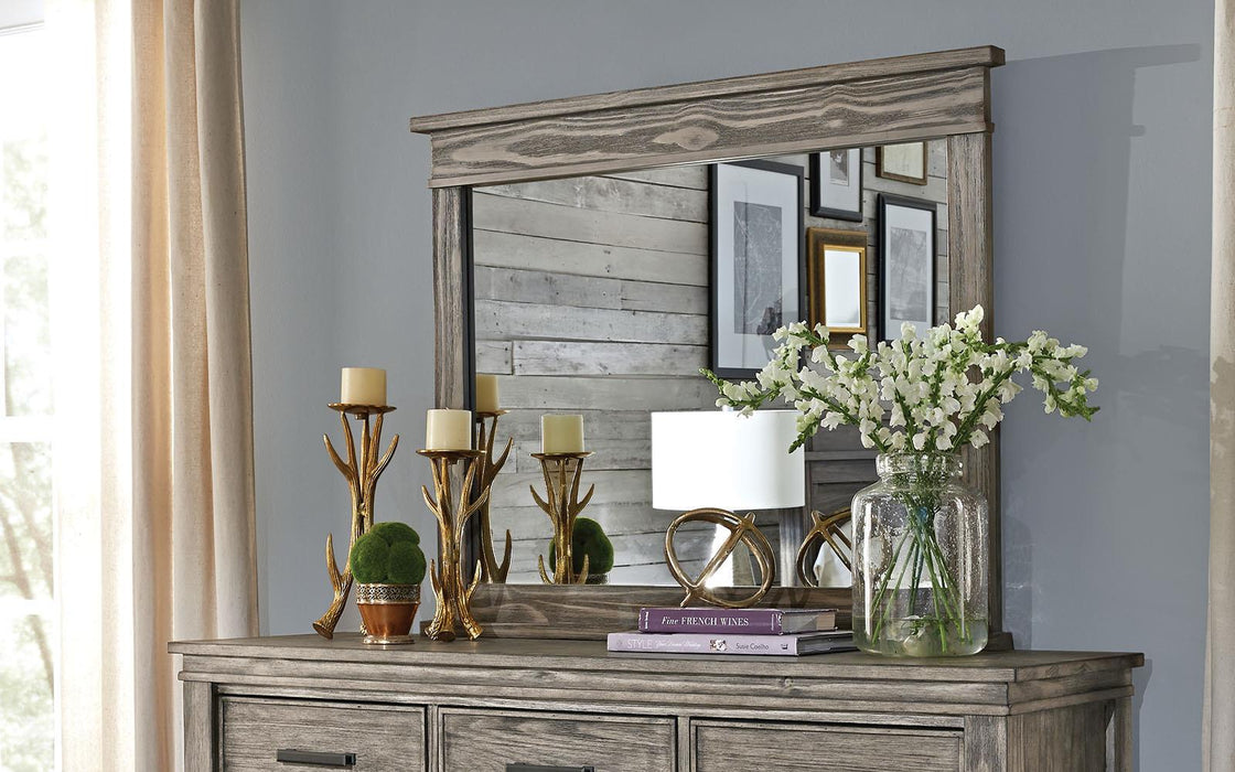A-America Furniture Glacier Point Mirror in Greystone image