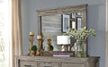 A-America Furniture Glacier Point Mirror in Greystone image