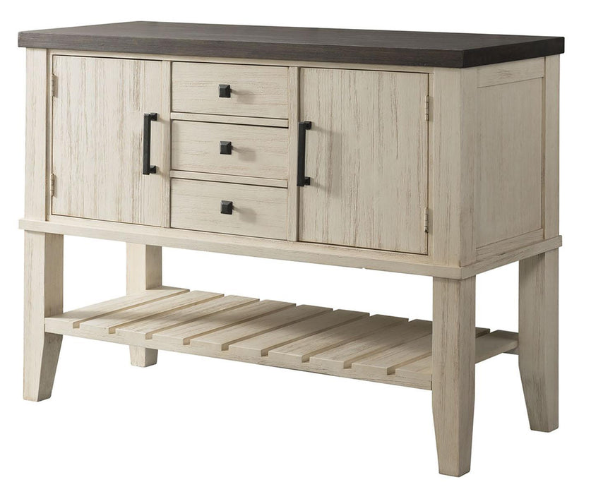 A-America Furniture Huron 51 Server in Chalk and Cocoa Bean image