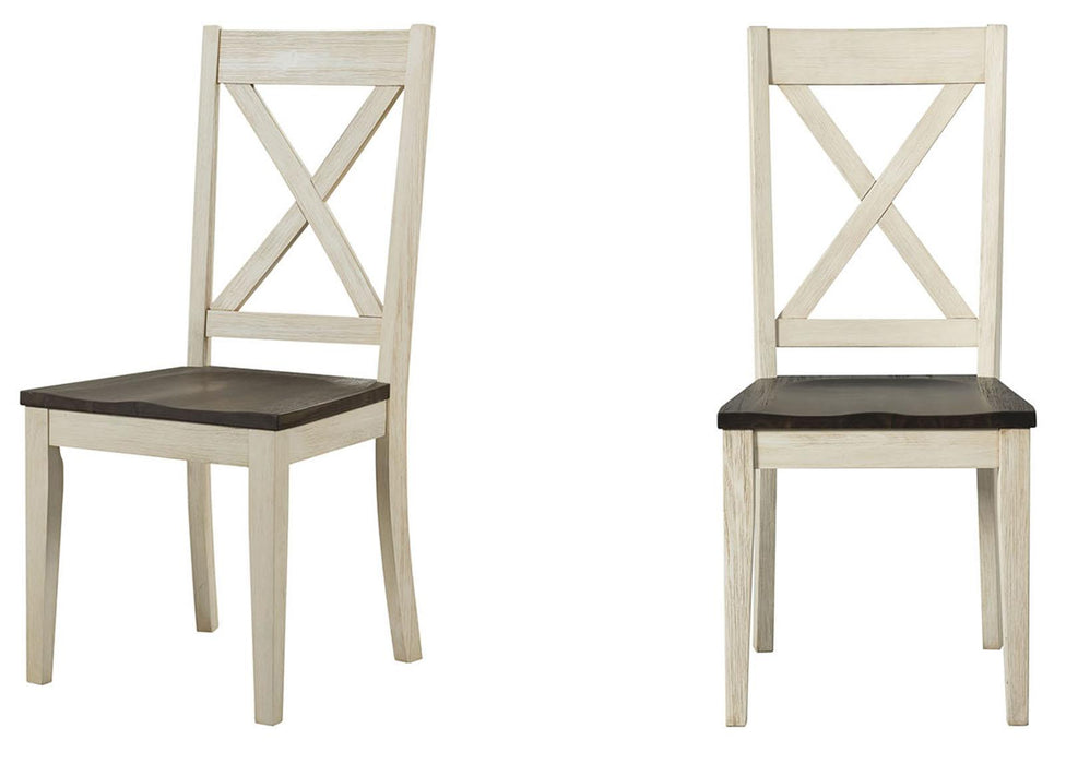 A-America Furniture Huron X-Back Side Chair in Coffee (Set of 2) image