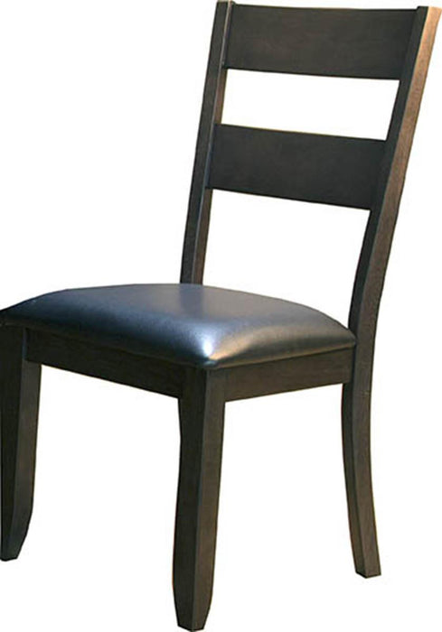 A-America Furniture Mariposa Ladderback Upholstered Side Chair in Warm Grey (Set of 2) image