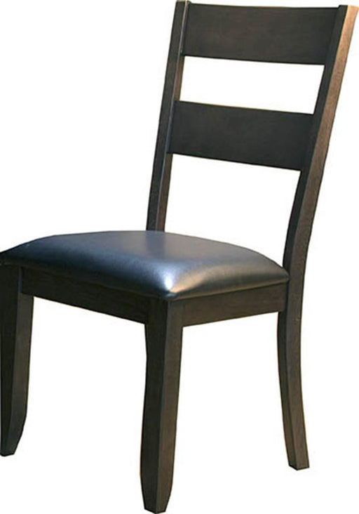 A-America Furniture Mariposa Ladderback Upholstered Side Chair in Warm Grey (Set of 2) image