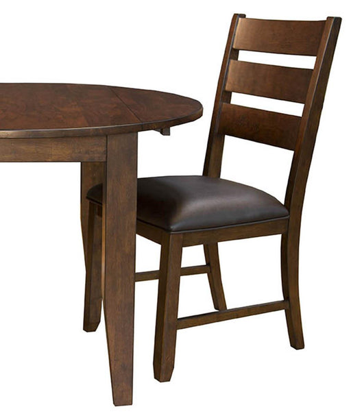 A-America Furniture Mason Ladderback Upholstered Side Chair in Macciato (Set of 2) image
