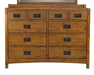A-America Furniture Mission Hill Dresser in Harvest image