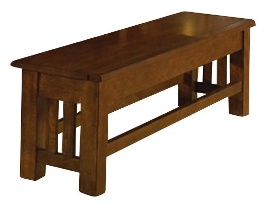 A-America Laurelhurst Storage Bench in Mission Oak image