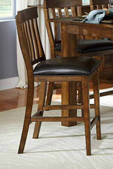 A-America Mariposa Slatback Barstool in Rustic Whiskey (Set of 2) image