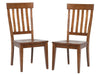 A-America Toluca Slat Back Side Chair in Rustic Amber (Set of 2) image