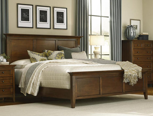 A-America Westlake Queen Panel Bed in Brown Cherry image