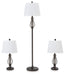 Brycestone Floor Lamp with 2 Table Lamps image