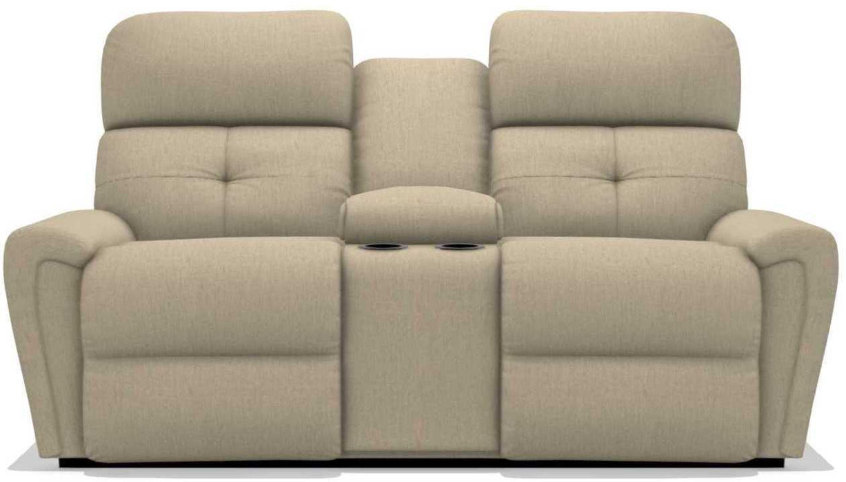 La-Z-Boy Douglas Toast Power Reclining Loveseat with Headrest and Console image