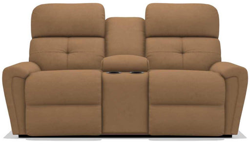 La-Z-Boy Douglas Fawn Power Reclining Loveseat with Headrest and Console image