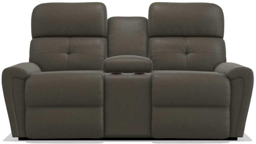 La-Z-Boy Douglas Tar Power Reclining Loveseat with Headrest and Console image