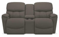 La-Z-Boy Kipling Granite Power Reclining Loveseat With Headrest and Console image