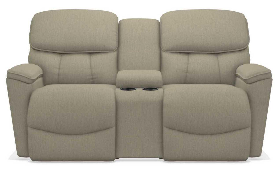 La-Z-Boy Kipling Teak Power Reclining Loveseat With Headrest and Console image