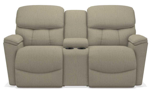 La-Z-Boy Kipling Teak Power Reclining Loveseat With Headrest and Console image