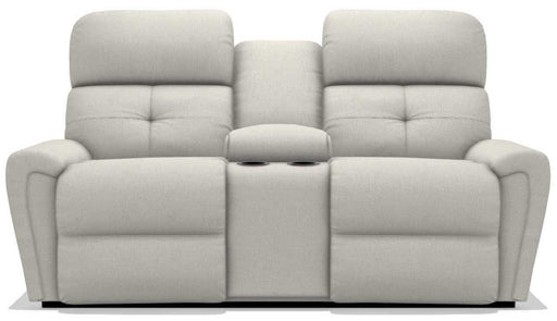 La-Z-Boy Douglas Pearl Power Reclining Loveseat with Headrest and Console image