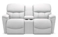 La-Z-Boy Kipling Muslin Power Reclining Loveseat With Headrest and Console image