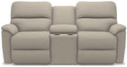 La-Z-Boy Brooks Pewter Power Reclining Loveseat with Headrest and Console image