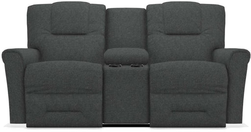 La-Z-Boy Easton Slate Power Reclining Loveseat with Headrest And Console image