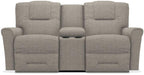 La-Z-Boy Easton Pewter Power Reclining Loveseat with Headrest And Console image