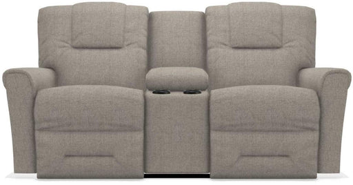 La-Z-Boy Easton Pewter Power Reclining Loveseat with Headrest And Console image