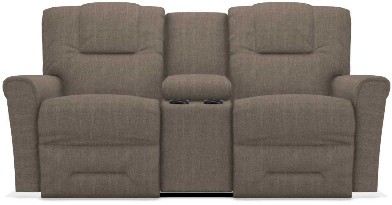 La-Z-Boy Easton Otter Power Reclining Loveseat with Headrest And Console image