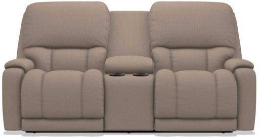 La-Z-Boy Greyson Cashmere Power Reclining Loveseat with Headrest And Console image