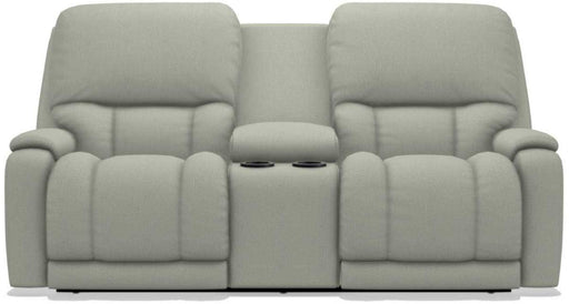 La-Z-Boy Greyson Tranquil Power Reclining Loveseat with Headrest And Console image