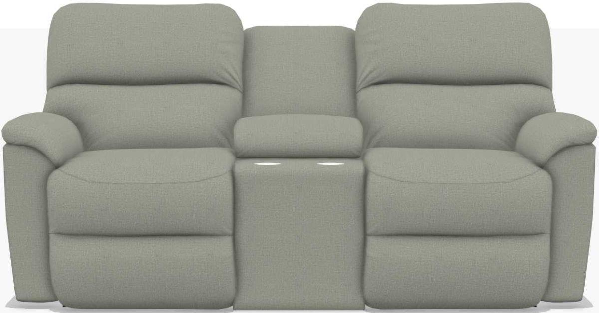 La-Z-Boy Brooks Tranquil Reclining Loveseat With Console image