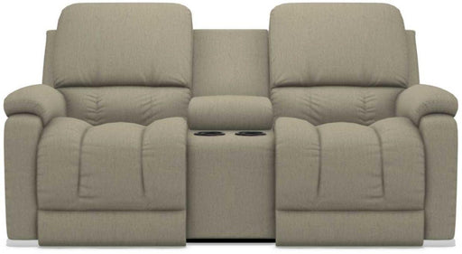 La-Z-Boy Greyson Teak Power Recline La-Z-Time Full Reclining Console Loveseat image