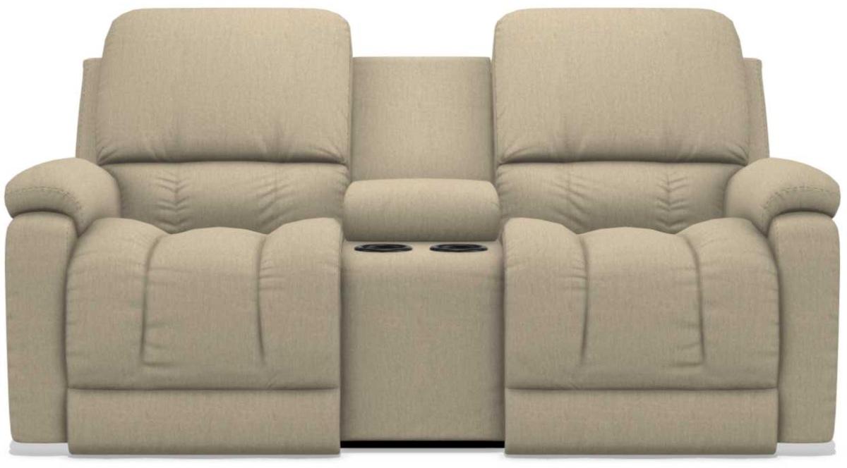 La-Z-Boy Greyson Toast Power Recline La-Z-Time Full Reclining Console Loveseat image