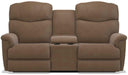 La-Z-Boy Lancer Power La-Z Time Chocolate Full Reclining Loveseat with Console image