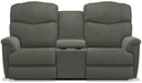 La-Z-Boy Lancer Charcoal Power Reclining Loveseat with Headrest and console image