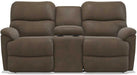La-Z-Boy Trouper La-Z-Time Mink Reclining Loveseat with Console image