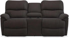 La-Z-Boy Trouper PowerRecline La-Z-Time Walnut Reclining Loveseat with Headrest and Console image