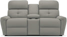 La-Z-Boy Douglas Pumice La-Z-Time Power-Reclineï¿½ Reclining Loveseat With Power Headrest and Console image