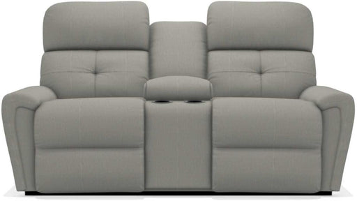 La-Z-Boy Douglas Pumice La-Z-Time Power-Reclineï¿½ Reclining Loveseat With Power Headrest and Console image