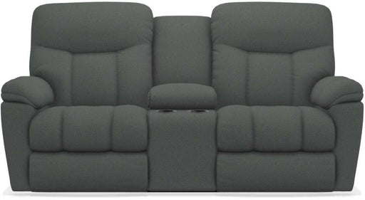 La-Z-Boy Morrison Indigo La-Z-Time Full Reclining Loveseat w/Console image