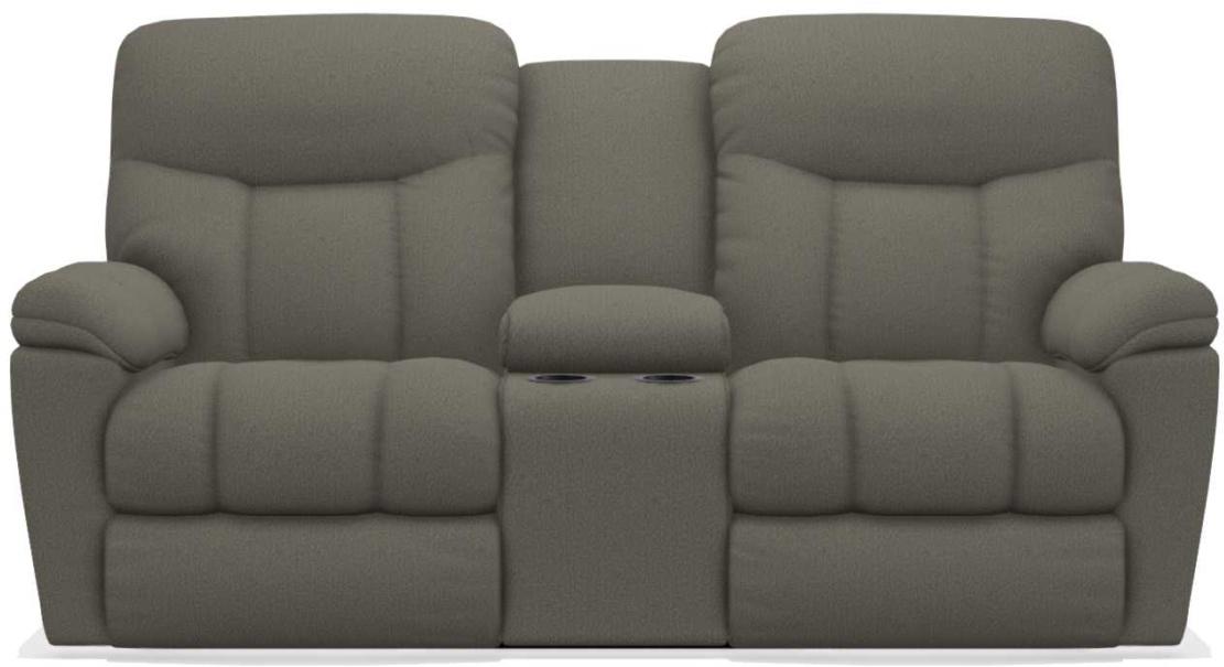 La-Z-Boy Morrison Silver La-Z-Time Full Reclining Loveseat w/Console image