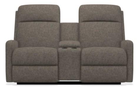 La-Z-Boy Finley Granite Power Wall Reclining Loveseat with Console image