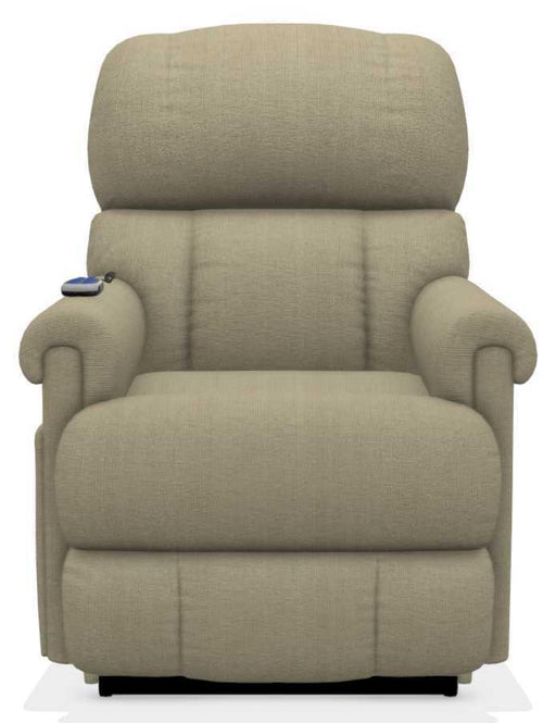 La-Z-Boy Pinnacle Platinum Khaki Power Lift Recliner with Massage and Heat image