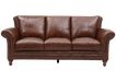 2239 BUTLER SOFA 6618 BROWN (100% TOP GRAIN LEATHER) image