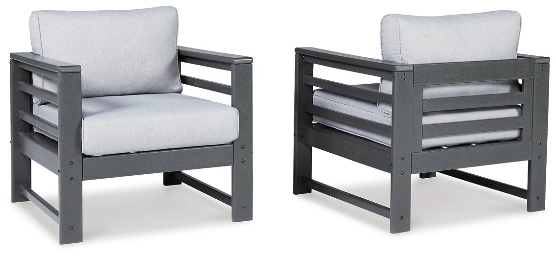 Amora Outdoor Lounge Chair with Cushion (Set of 2) image